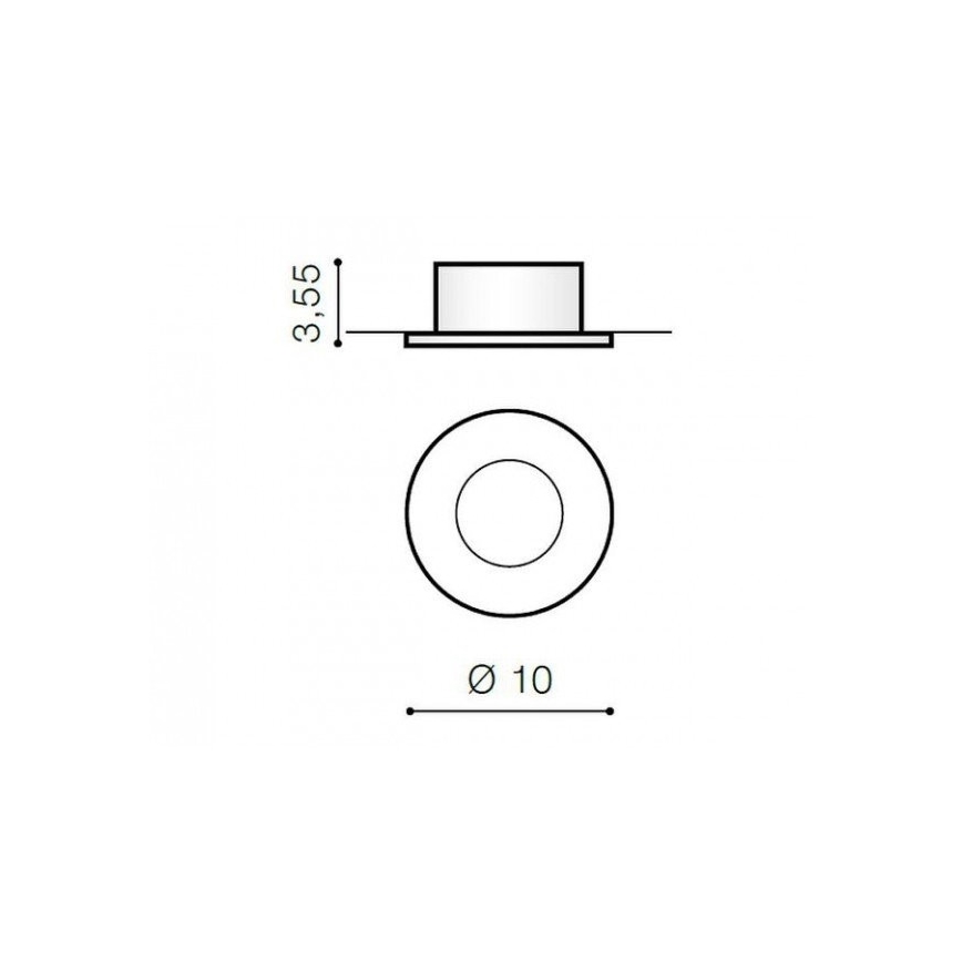 Azzardo AZ1714 - Lampada da incasso per esterni OSCAR 1xGU10/50W/230V IP44