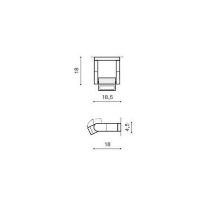Azzardo AZ2132 - Applique murale LED d'extérieur FRAME LED/8W/230V IP54