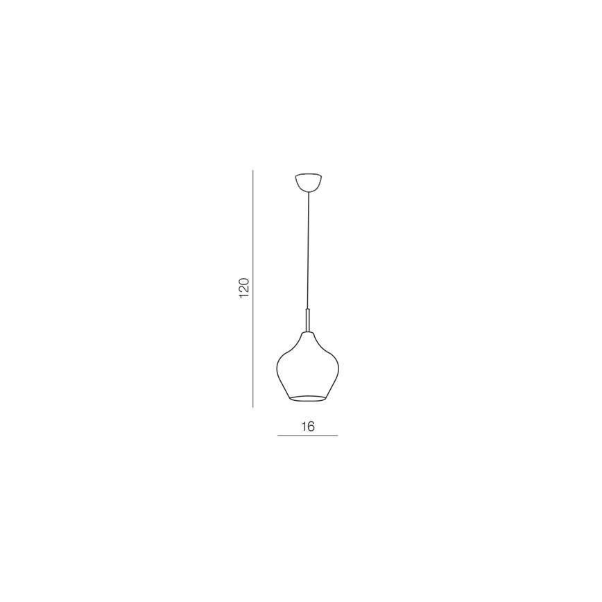 Azzardo AZ2148 - Suspension avec fil AMBER MILANO 1xG9/40W/230V