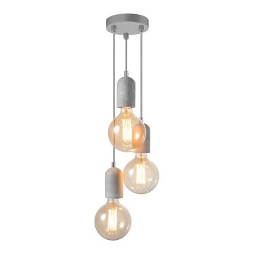 Azzardo AZ2385 - Lampadario a sospensione con filo VOLTA 3xE27/40W/230V