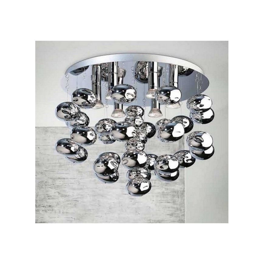 Azzardo AZ2541 - Plafoniera LUVIA 6xGU10/40W/230V