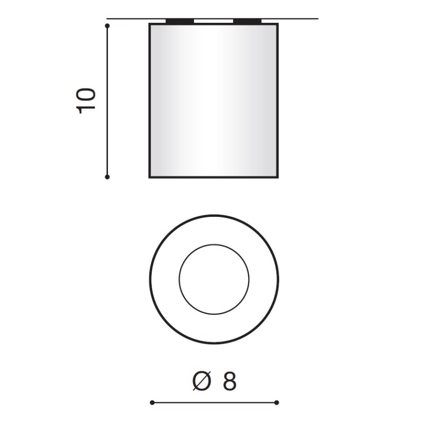 Azzardo AZ2558 - Plafoniera da esterno ARO 1xGU10/50W/230V IP54