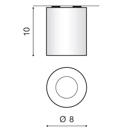 Azzardo AZ2559 - Plafoniera da esterno ARO 1xGU10/50W/230V IP54