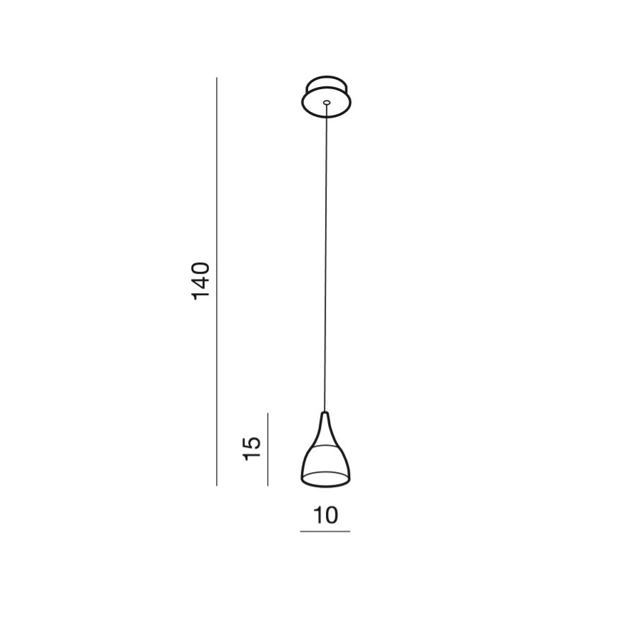 Azzardo AZ2847 - LED Hängeleuchte DALMATIA 1xLED/5W/230V