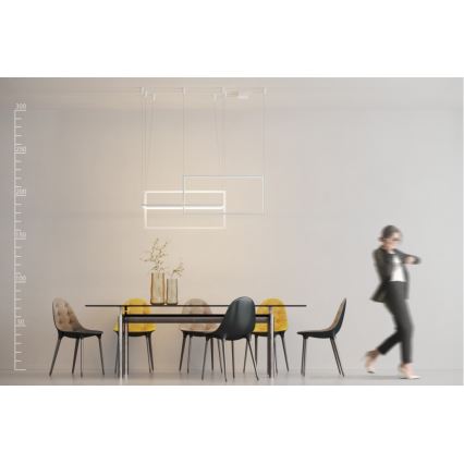 Azzardo AZ2915 - LED dimmbare Hängeleuchte an Seil METRIC 1xLED/135W/230V