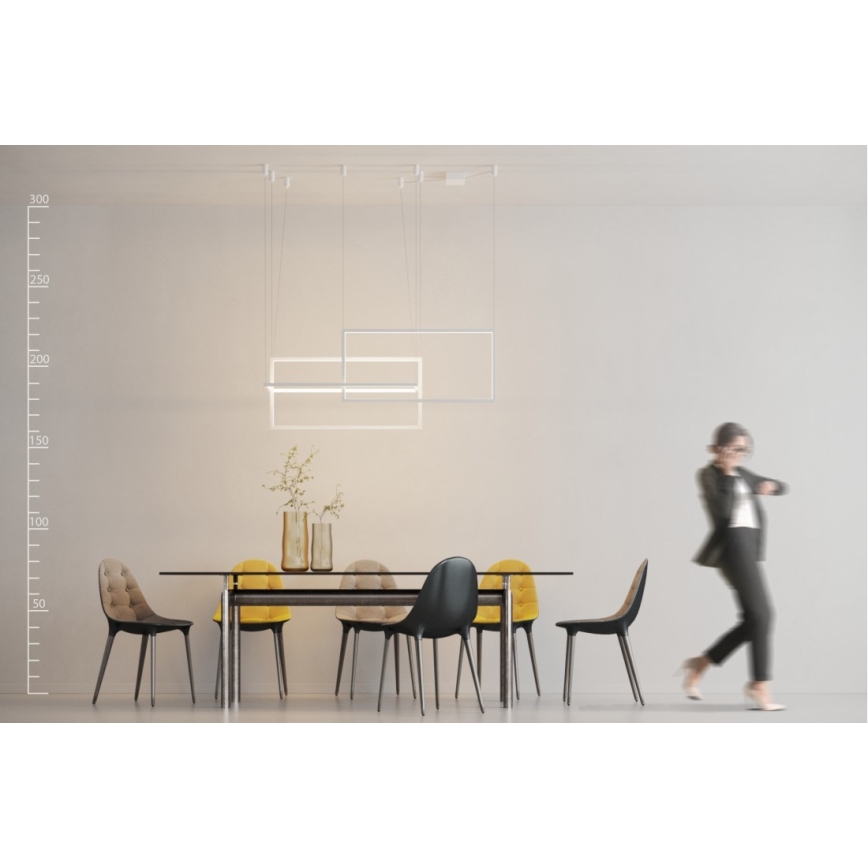 Azzardo AZ2915 - LED dimmbare Hängeleuchte an Seil METRIC 1xLED/135W/230V