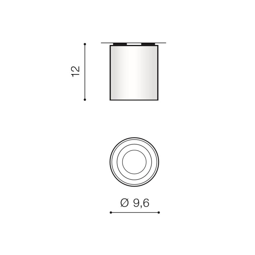 Azzardo AZ2955 - Plafoniera BROSS 1xGU10/50W/230V