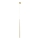 Azzardo AZ3156 - Lampadario LED a sospensione con filo LOUISE LED/3W/230V oro