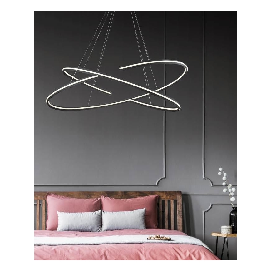 Azzardo AZ3356 - Lampadario LED dimmerabile su fune ALESSIA LED/100W/230V