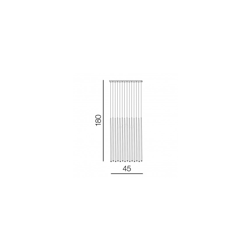 Azzardo AZ3424 - Lampadario LED a sospensione con filo LOUISE 14xLED/3W/230V