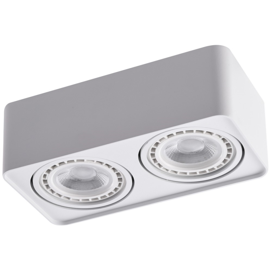 Azzardo AZ4132 - Spot PAOLA 2xGU10-ES111/16W/230V blanc