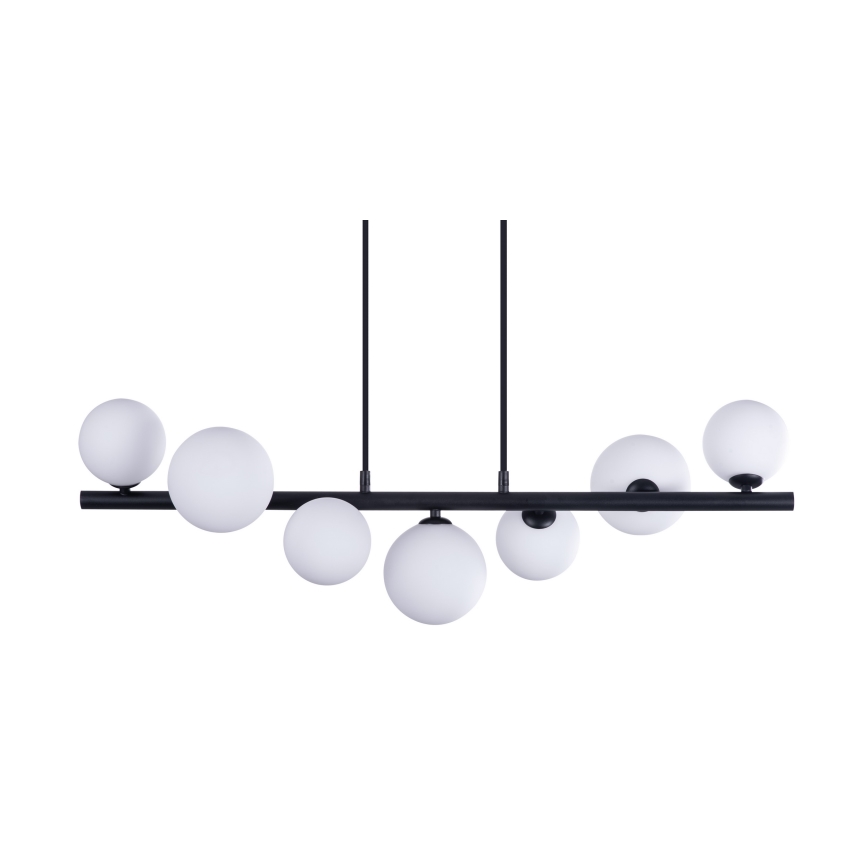 Azzardo AZ4406 - Lampadario su corda SYBILLA 7xG9/25W/230V nero