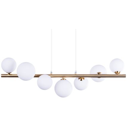 Azzardo AZ4409 - Lampadario su corda SYBILLA 7xG9/25W/230V rame