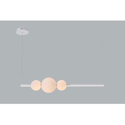 Azzardo AZ4426 - Suspension filaire à intensité variable SANDRA LED/48W/230V blanche
