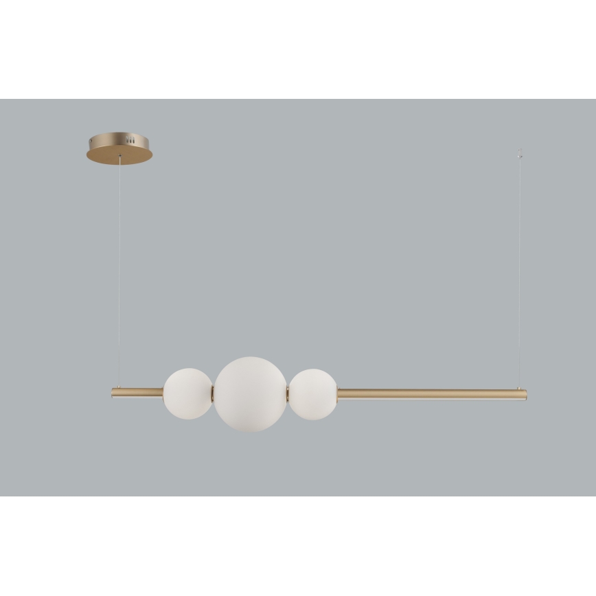 Azzardo AZ4427 - Dimmbarer LED-Kronleuchter an einer Schnur SANDRA LED/48W/230V gold