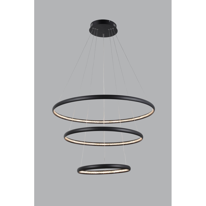Azzardo AZ4428 - Suspension filaire LED BRIGHTON LED/55W/230V noir