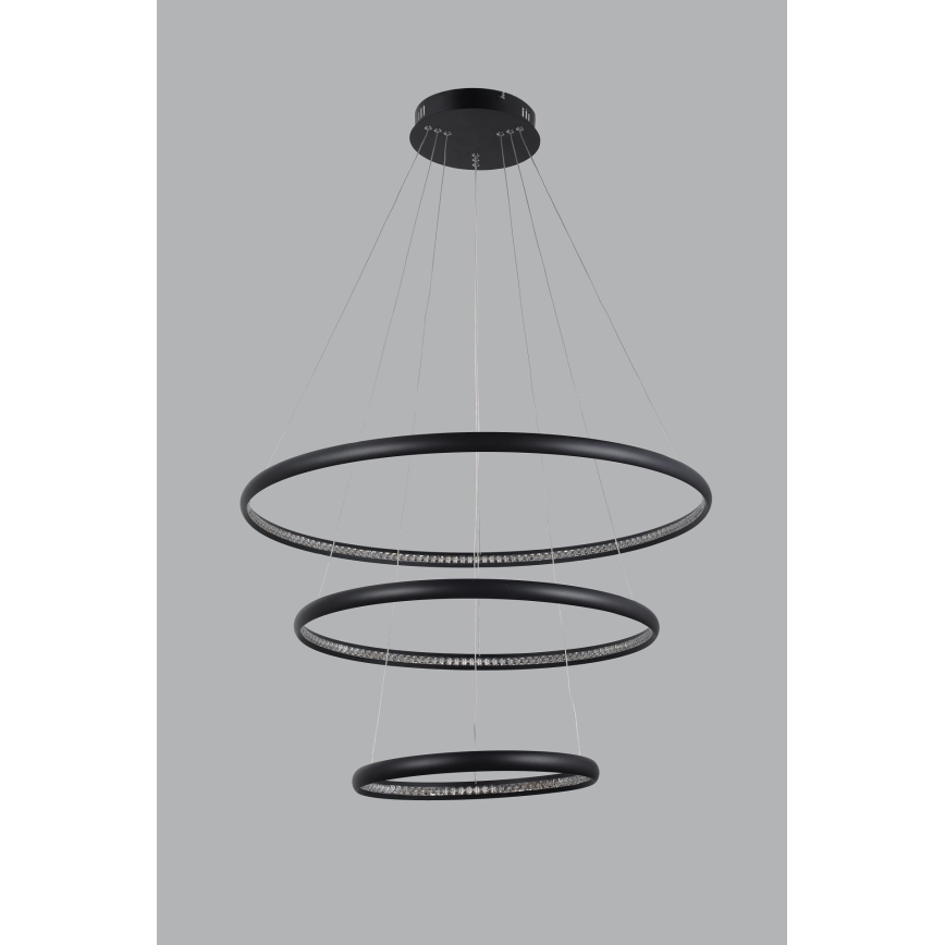 Azzardo AZ4428 - Suspension filaire LED BRIGHTON LED/55W/230V noir