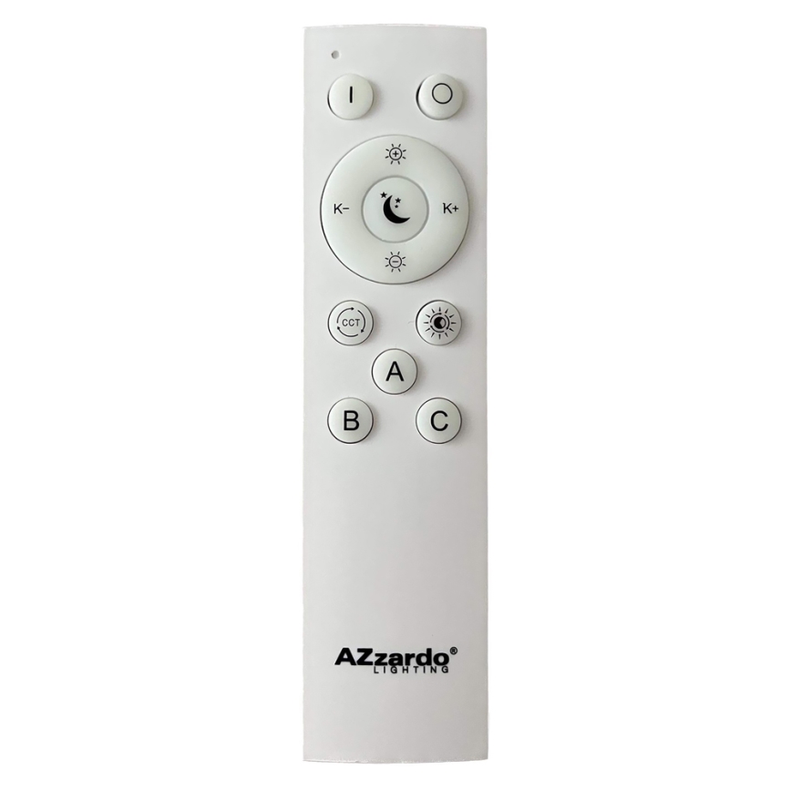 Azzardo AZ4994 - LED dimmbares Deckenleuchte SANTANA LED/80W/230V Braun + Fernbedienung