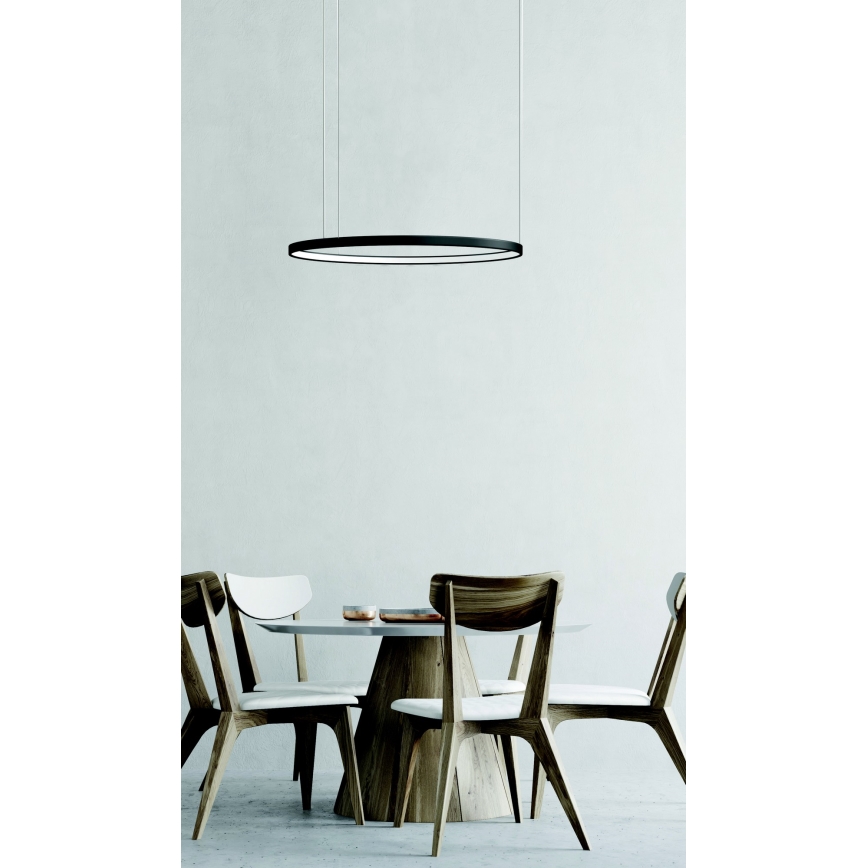 Azzardo AZ5016 -Lampadario a sospensione con filo LED dimmerabile AGNES LED/38W/230V diametro 48 cm nero