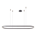 Azzardo AZ5057 - Lampadario a sospensione con filo LED dimmerabile ELENA LED/60W/230V 150 cm nero