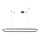 Azzardo AZ5057 - Lampadario a sospensione con filo LED dimmerabile ELENA LED/60W/230V 150 cm nero