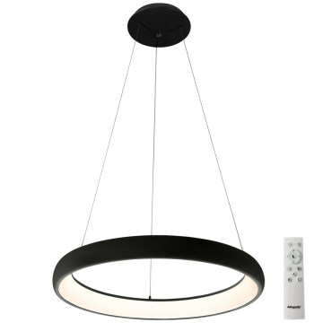 Azzardo AZ5060 - Lampadario a sospensione con filo LED dimmerabile ANTONIO LED/32W/230V nero + telecomando