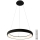 Azzardo AZ5066 - Lampadario a sospensione con filo LED dimmerabile ANTONIO LED/80W/230V nero + telecomando