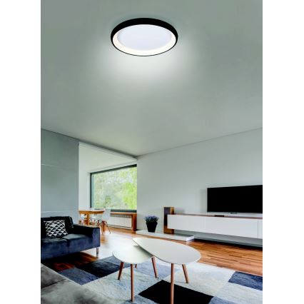 Azzardo AZ5069 - Plafoniera LED dimmerabile ANTONIO LED/32W/230V nero + telecomando
