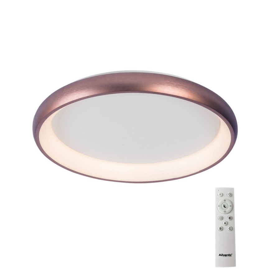 Azzardo AZ5071 - Plafoniera LED dimmerabile ANTONIO LED/50W/230V marrone + telecomando
