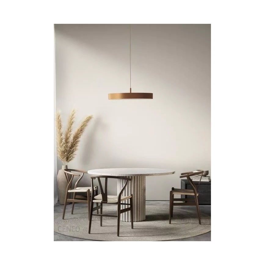 Azzardo AZ5089 - Lampadario a sospensione con filo LED dimmerabile MARCELLO LED/30W/230V oro + telecomando