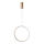 Azzardo AZ5254 - Lampadario a sospensione con filo LED dimmerabile MASSIMA LED/25W/230V oro