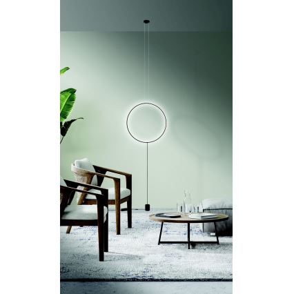 Azzardo AZ5264 - Lampadario a sospensione con filo LED dimmerabile CODUTTI LED/28W/230V nero