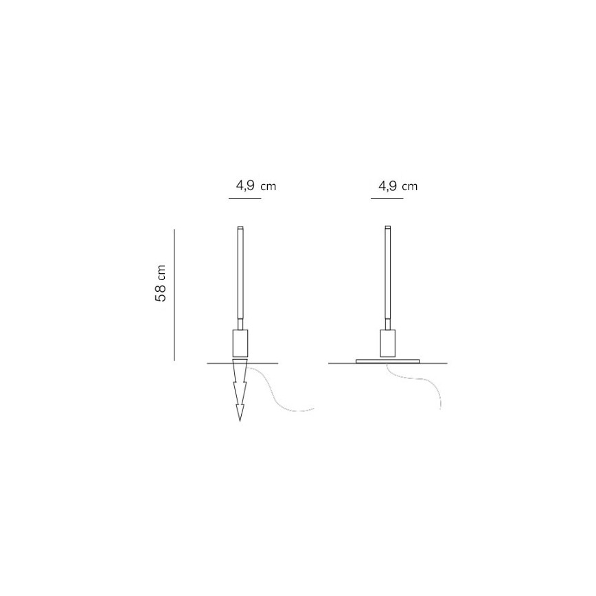 Azzardo AZ5337 - LED-Außenleuchte FREDO LED/6W/230V IP54 58 cm