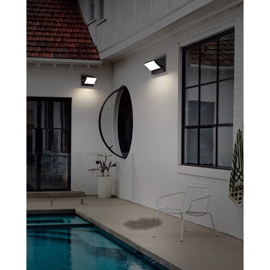 Azzardo AZ5340 - LED Außenwandleuchte mit Sensor DURANTE LED/21W/230V IP54