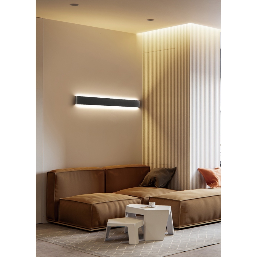 Azzardo AZ5341 - Lampada da parete LED GALASSO LED/36W/230V 110 cm nero