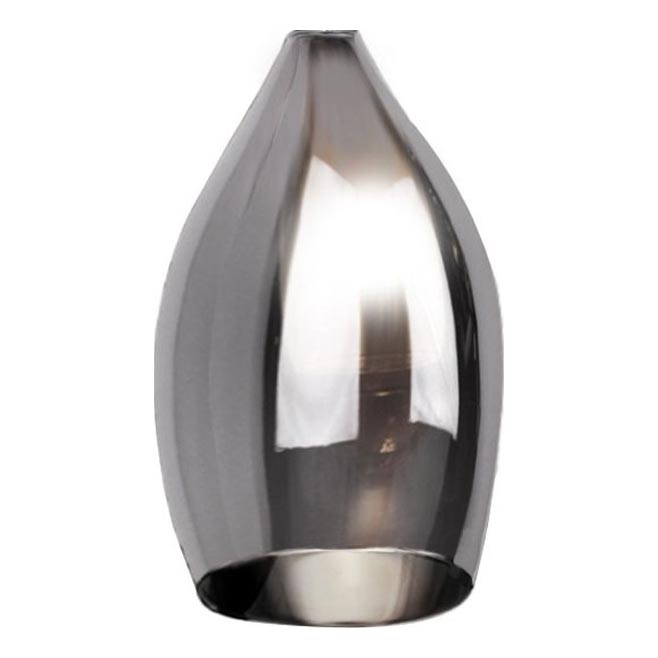 Azzardo - Ersatzglas für Hängeleuchte IZZA d 13 cm grau
