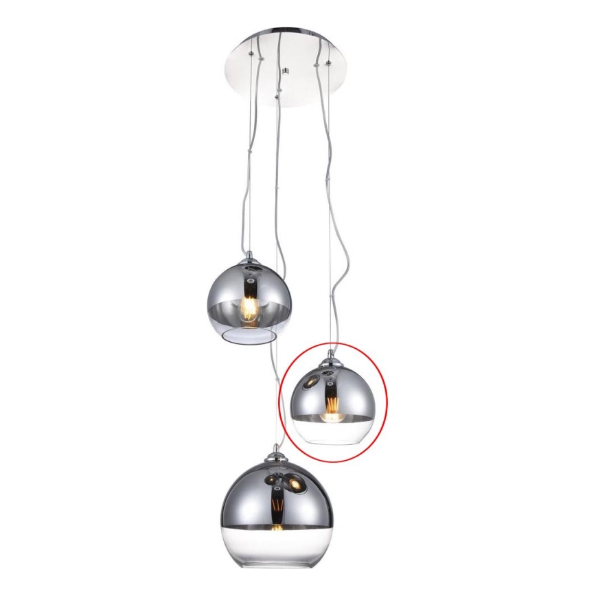 Azzardo - Verre de rechange pour suspension BALL - petit d. 18 cm