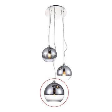 Azzardo - Vetro di ricambio per lampadario BALL - grande diametro 24 cm