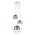 Azzardo - Vetro di ricambio per lampadario BALL - grande diametro 24 cm