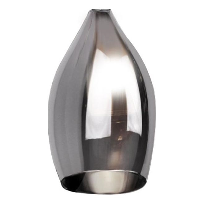 Azzardo - Vetro di ricambio per lampadario IZZA - nero diametro 13 cm
