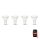 B.K. Licht 1261 - SET 4x Dimmbares LED-Leuchtmittel GU10/5,5W/230V Wi-Fi Tuya 2700K