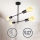 B.K. Licht 1343 - Kronleuchter auf einer Stange 4xE27/60W/230V