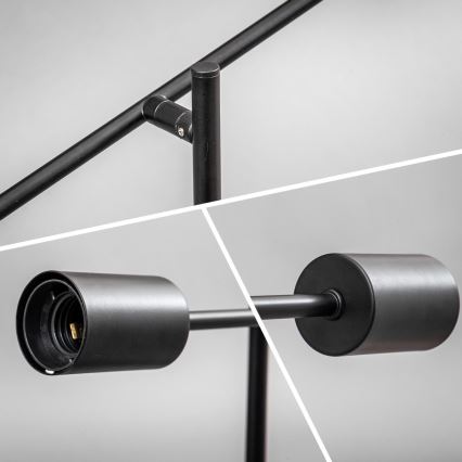B.K. Licht 1343 - Kronleuchter auf einer Stange 4xE27/60W/230V