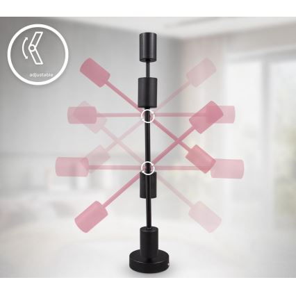 B.K. Licht 1343 - Kronleuchter auf einer Stange 4xE27/60W/230V