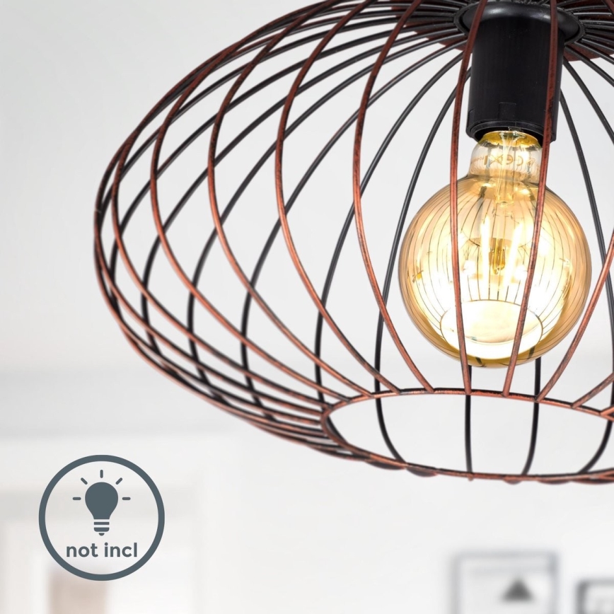 B.K. Licht 1471 - Aufsatzkronleuchter RETRO 1xE27/40W/230V Kupfer