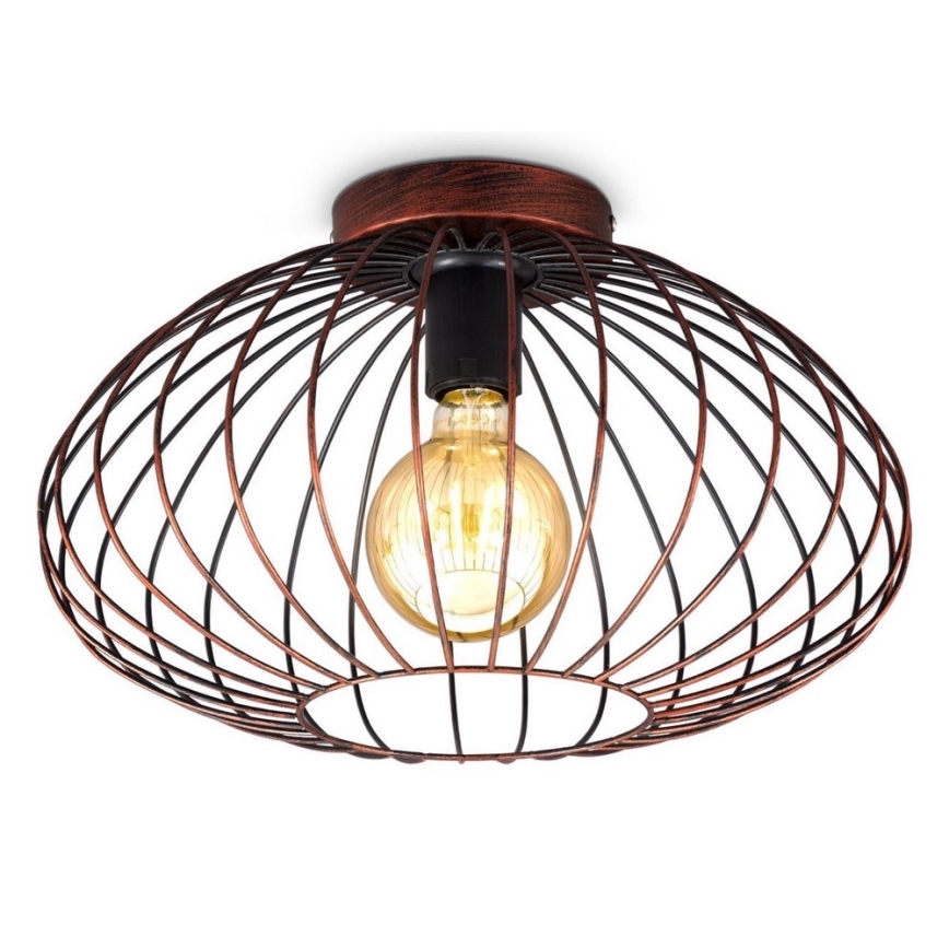 B.K. Licht 1471 - Aufsatzkronleuchter RETRO 1xE27/40W/230V Kupfer