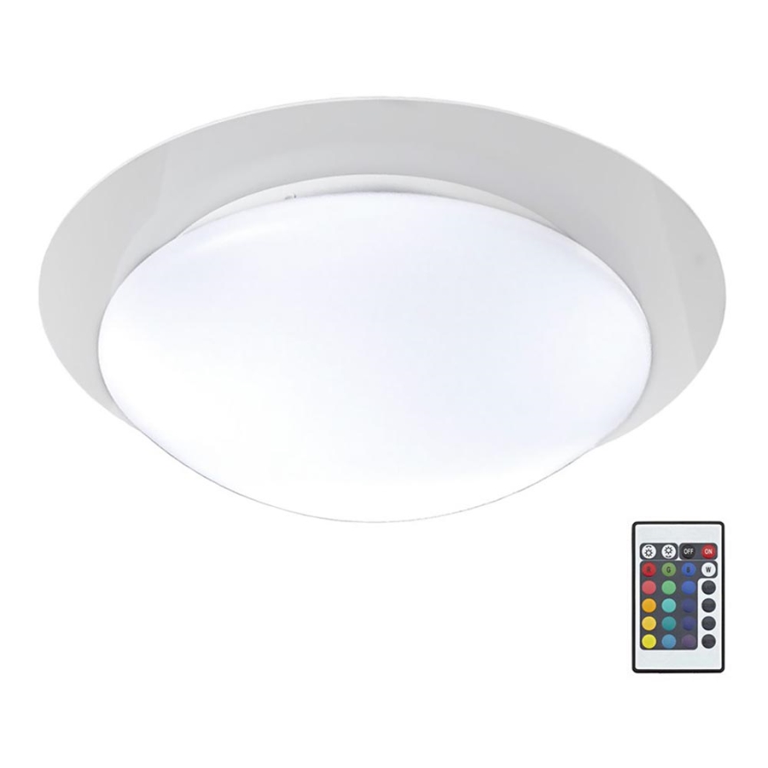 B.K.Licht BKL1025 - Plafoniera LED da bagno RGB ASKELLA LED/12W/230V IP44 + telecomando