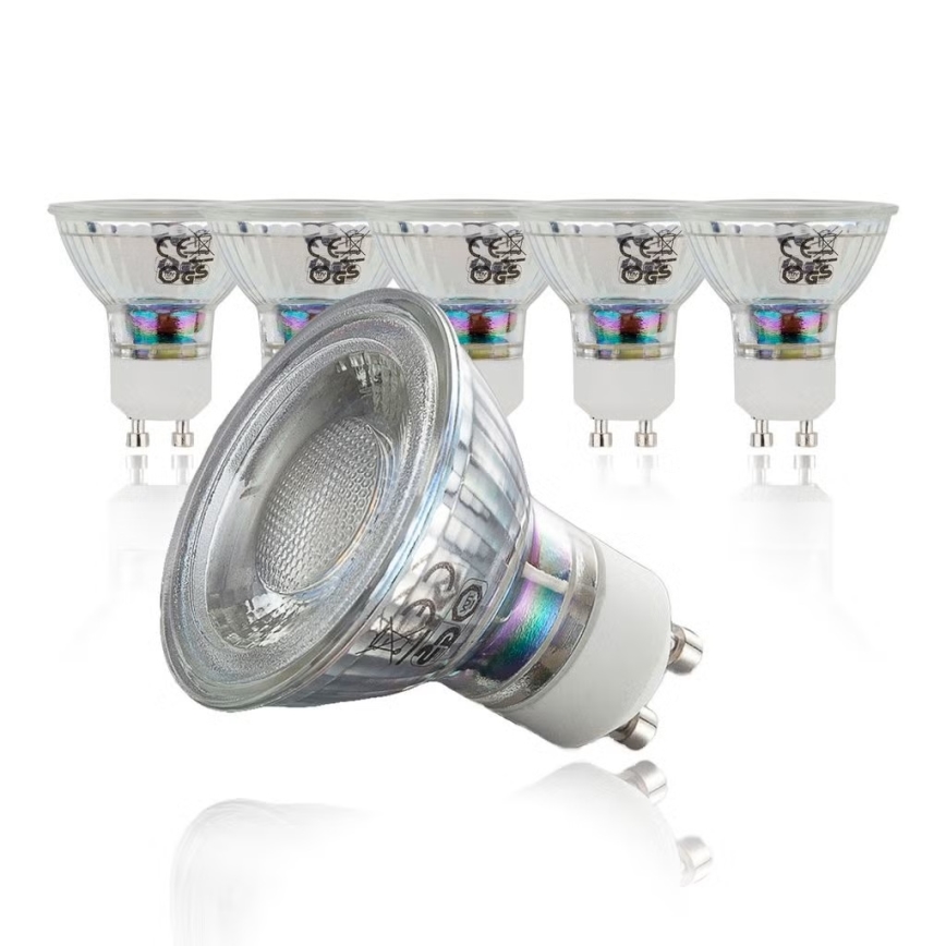B.K.Licht - Lot de 10 ampoules LED GU10/5W/230V 3000K