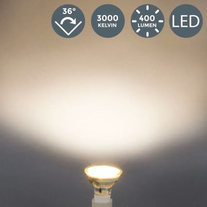 B.K.Licht - SET 10x LED-Leuchtmittel GU10/5W/230V 3000K