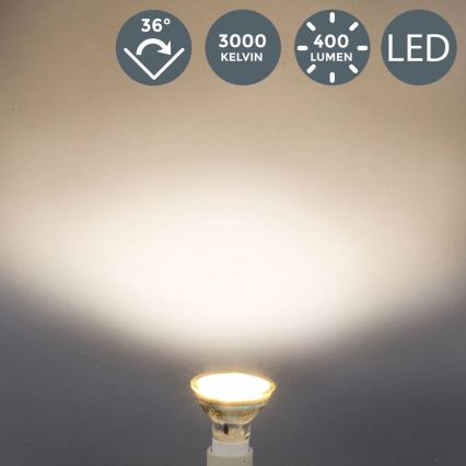 B.K.Licht - SET 5x LED-Leuchtmittel GU10/5W/230V 3000K